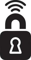 Lock security icon symbol vector image. Illustration of the key secure access system vector design. EPS 10