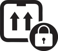 Lock security icon symbol vector image. Illustration of the key secure access system vector design. EPS 10