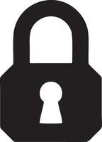 Lock security icon symbol vector image. Illustration of the key secure access system vector design. EPS 10