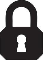 Lock security icon symbol vector image. Illustration of the key secure access system vector design. EPS 10