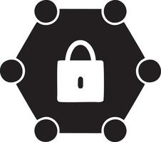 Lock security icon symbol vector image. Illustration of the key secure access system vector design. EPS 10