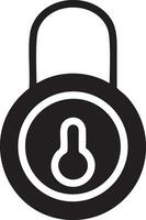 Lock security icon symbol vector image. Illustration of the key secure access system vector design. EPS 10