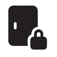 Lock security icon symbol vector image. Illustration of the key secure access system vector design. EPS 10