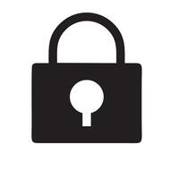 Lock security icon symbol vector image. Illustration of the key secure access system vector design. EPS 10