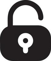 Lock security icon symbol vector image. Illustration of the key secure access system vector design. EPS 10