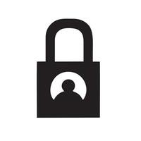 Lock security icon symbol vector image. Illustration of the key secure access system vector design. EPS 10