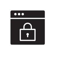 Lock security icon symbol vector image. Illustration of the key secure access system vector design. EPS 10