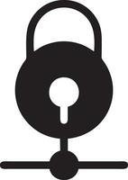 Lock security icon symbol vector image. Illustration of the key secure access system vector design. EPS 10