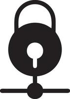 Lock security icon symbol vector image. Illustration of the key secure access system vector design. EPS 10