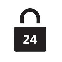 Lock security icon symbol vector image. Illustration of the key secure access system vector design. EPS 10