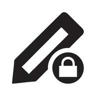 Lock security icon symbol vector image. Illustration of the key secure access system vector design. EPS 10