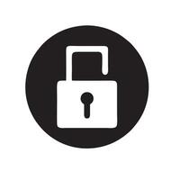 Lock security icon symbol vector image. Illustration of the key secure access system vector design. EPS 10