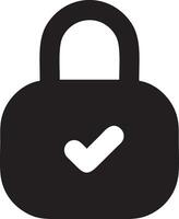 Lock security icon symbol vector image. Illustration of the key secure access system vector design. EPS 10