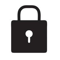 Lock security icon symbol vector image. Illustration of the key secure access system vector design. EPS 10