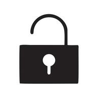 Lock security icon symbol vector image. Illustration of the key secure access system vector design. EPS 10