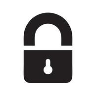Lock security icon symbol vector image. Illustration of the key secure access system vector design. EPS 10