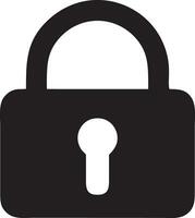 Lock security icon symbol vector image. Illustration of the key secure access system vector design. EPS 10