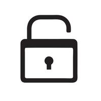 Lock security icon symbol vector image. Illustration of the key secure access system vector design. EPS 10