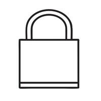 Lock security icon symbol vector image. Illustration of the key secure access system vector design. EPS 10
