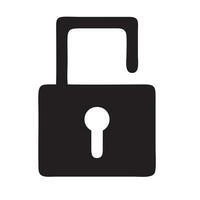 Lock security icon symbol vector image. Illustration of the key secure access system vector design. EPS 10