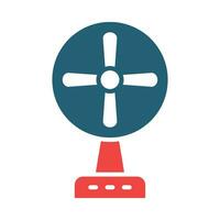 Fan Glyph Two Color Icon For Personal And Commercial Use. vector