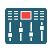 Faders Glyph Two Color Icon For Personal And Commercial Use. vector