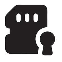 Lock security icon symbol vector image. Illustration of the key secure access system vector design. EPS 10