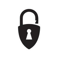 Lock security icon symbol vector image. Illustration of the key secure access system vector design. EPS 10