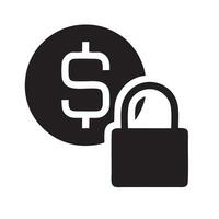 Lock security icon symbol vector image. Illustration of the key secure access system vector design. EPS 10