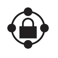 Lock security icon symbol vector image. Illustration of the key secure access system vector design. EPS 10