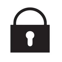 Lock security icon symbol vector image. Illustration of the key secure access system vector design. EPS 10