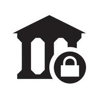 Lock security icon symbol vector image. Illustration of the key secure access system vector design. EPS 10