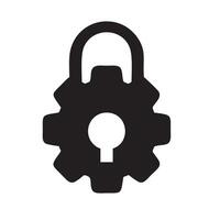 Lock security icon symbol vector image. Illustration of the key secure access system vector design. EPS 10