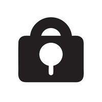 Lock security icon symbol vector image. Illustration of the key secure access system vector design. EPS 10