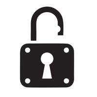 Lock security icon symbol vector image. Illustration of the key secure access system vector design. EPS 10