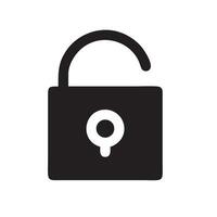 Lock security icon symbol vector image. Illustration of the key secure access system vector design. EPS 10