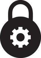 Lock security icon symbol vector image. Illustration of the key secure access system vector design. EPS 10