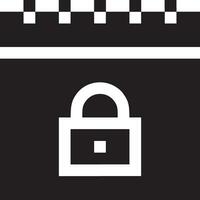 Lock security icon symbol vector image. Illustration of the key secure access system vector design. EPS 10