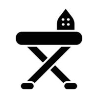 Ironing Board Vector Glyph Icon For Personal And Commercial Use.