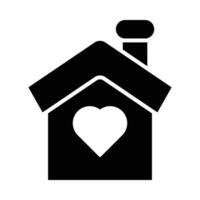 Sweet Home Vector Glyph Icon For Personal And Commercial Use.