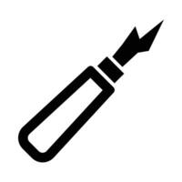 Seam Ripper Vector Glyph Icon For Personal And Commercial Use.