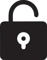 Lock security icon symbol vector image. Illustration of the key secure access system vector design. EPS 10