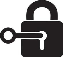 Lock security icon symbol vector image. Illustration of the key secure access system vector design. EPS 10