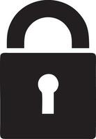 Lock security icon symbol vector image. Illustration of the key secure access system vector design. EPS 10