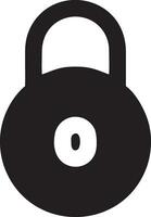 Lock security icon symbol vector image. Illustration of the key secure access system vector design. EPS 10