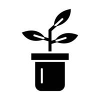 plantas vector glifo icono para personal y comercial usar.