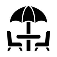 Terrace Vector Glyph Icon For Personal And Commercial Use.