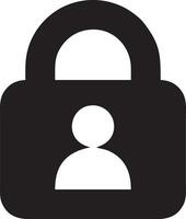 Lock security icon symbol vector image. Illustration of the key secure access system vector design. EPS 10