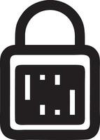 Lock security icon symbol vector image. Illustration of the key secure access system vector design. EPS 10