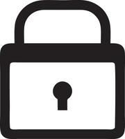 Lock security icon symbol vector image. Illustration of the key secure access system vector design. EPS 10